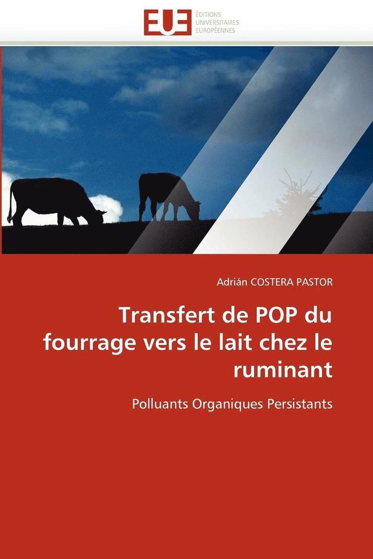 Transfert de Pop Du Fourrage Vers Le Lait Chez Le Ruminant 1