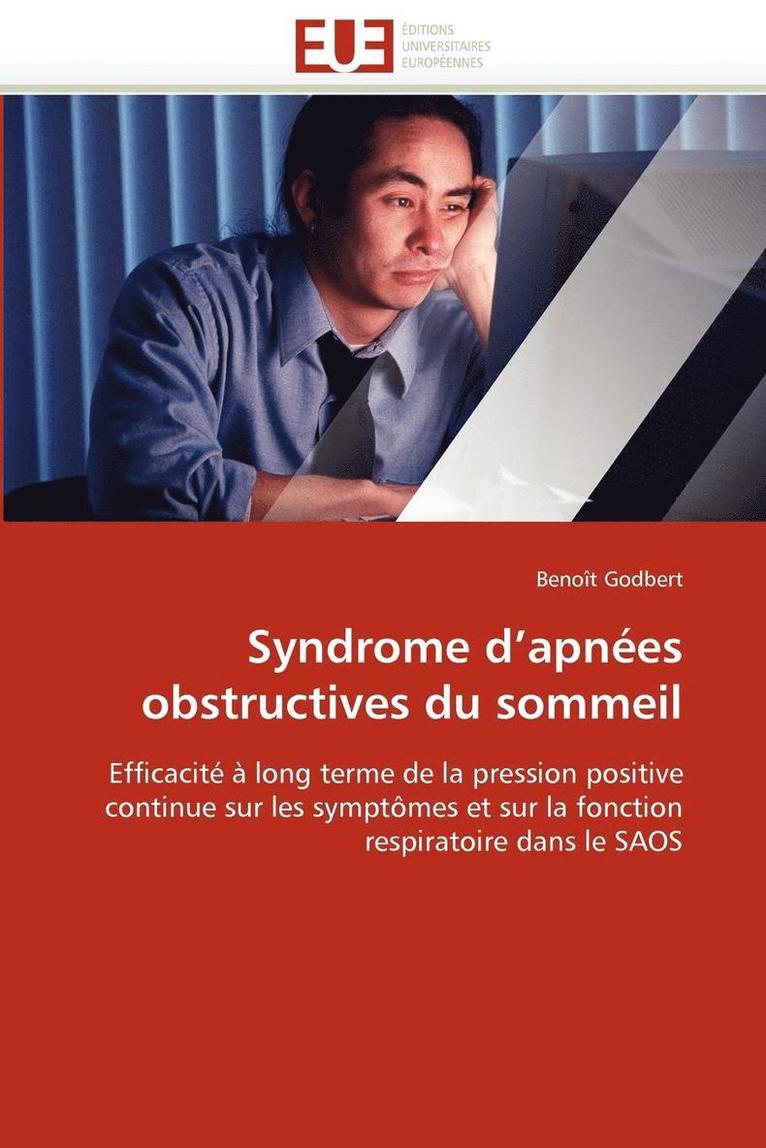 Syndrome D Apn es Obstructives Du Sommeil 1