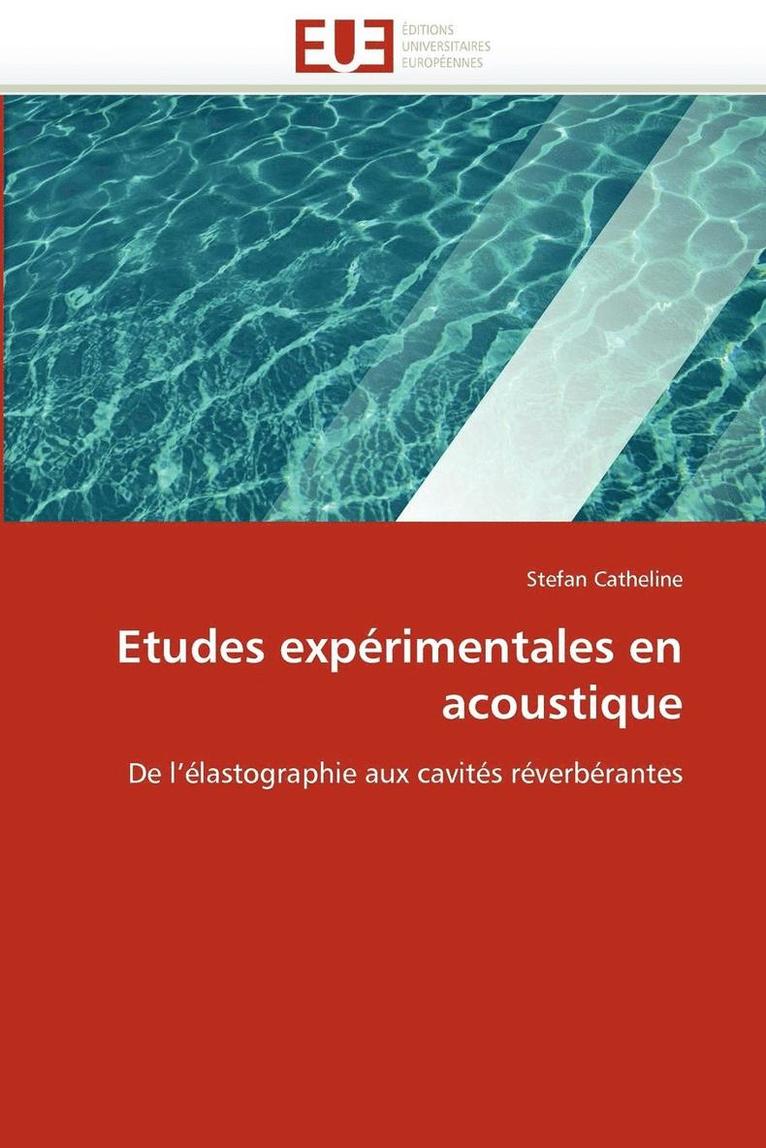 Etudes Exp rimentales En Acoustique 1