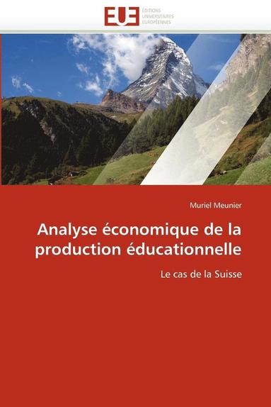 bokomslag Analyse  conomique de la Production  ducationnelle