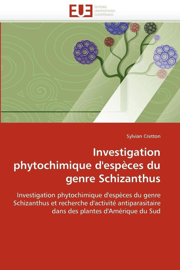 Investigation Phytochimique d''esp ces Du Genre Schizanthus 1