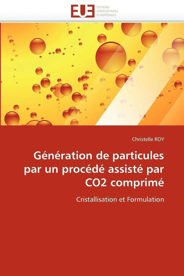 Roy-C, ROY-C - G�n�ration de Particules Par Un Proc�d� Assist� Par Co2 Comprim�, Häftad
