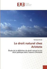 bokomslag droit naturel chez aristote