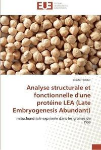 bokomslag Analyse structurale et fonctionnelle d'une proteine lea (late embryogenesis abundant)