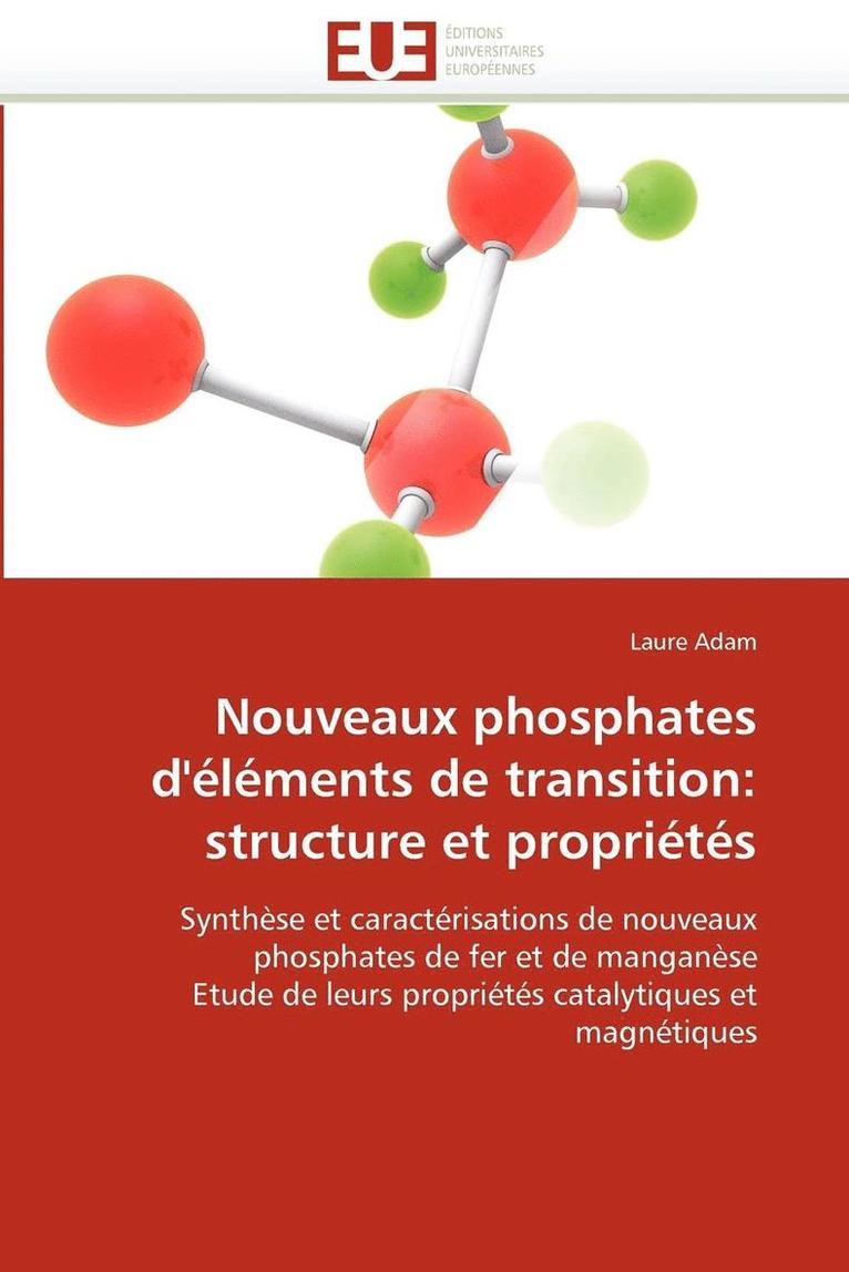 Adam-L, TBD, Laure Adam - Nouveaux phosphates d''éléments de transition, Häftad