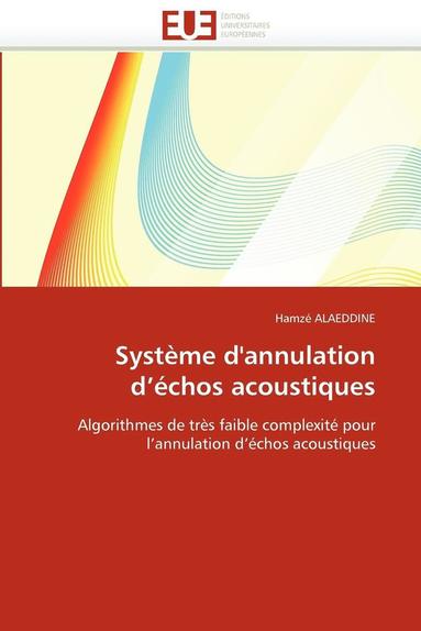 bokomslag Système d''annulation d''échos acoustiques