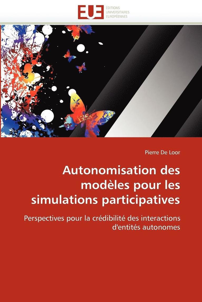 Autonomisation Des Mod les Pour Les Simulations Participatives 1