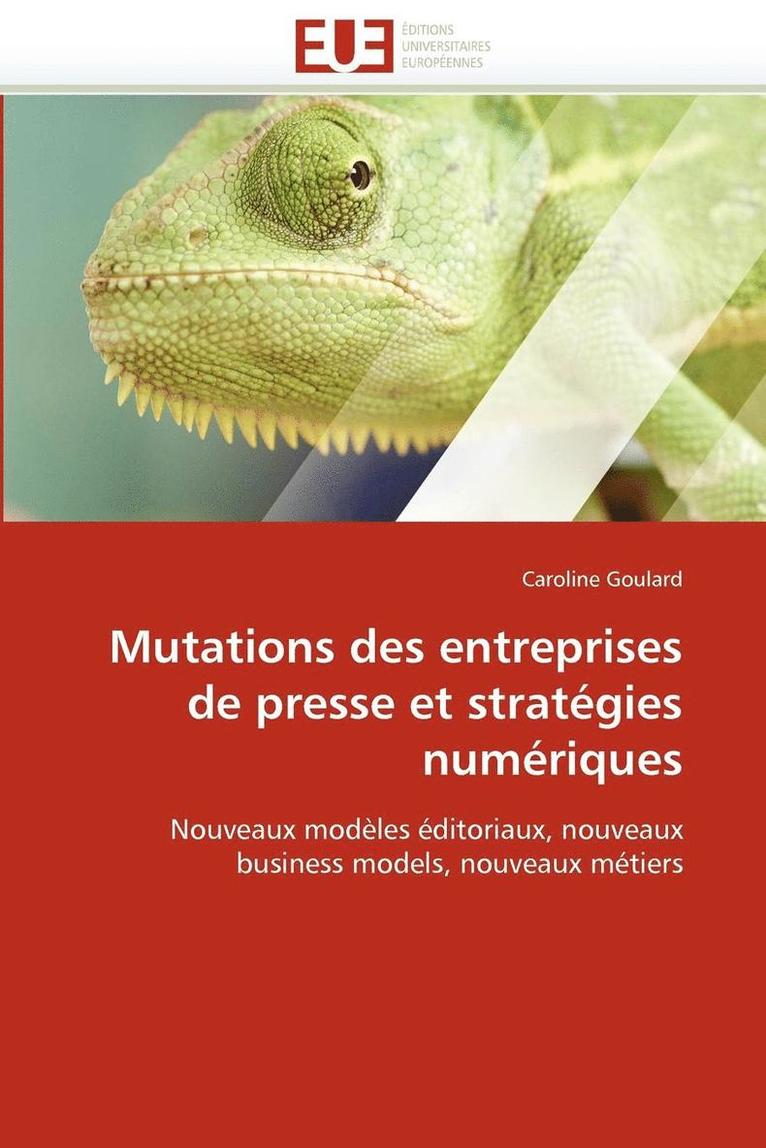 Mutations Des Entreprises de Presse Et Strat gies Num riques 1