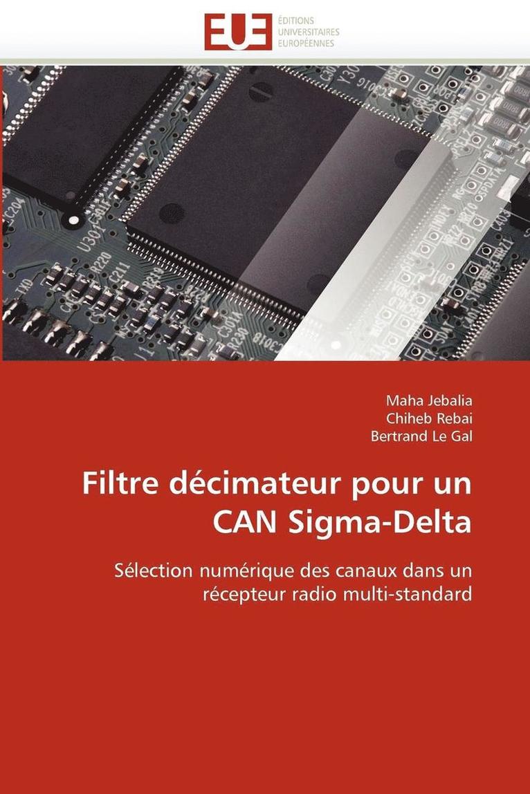 Collectif, TBD, Maha Jebalia, Chiheb Rebai, Bertrand Le Gal - Filtre décimateur pour un can sigma-delta, Häftad