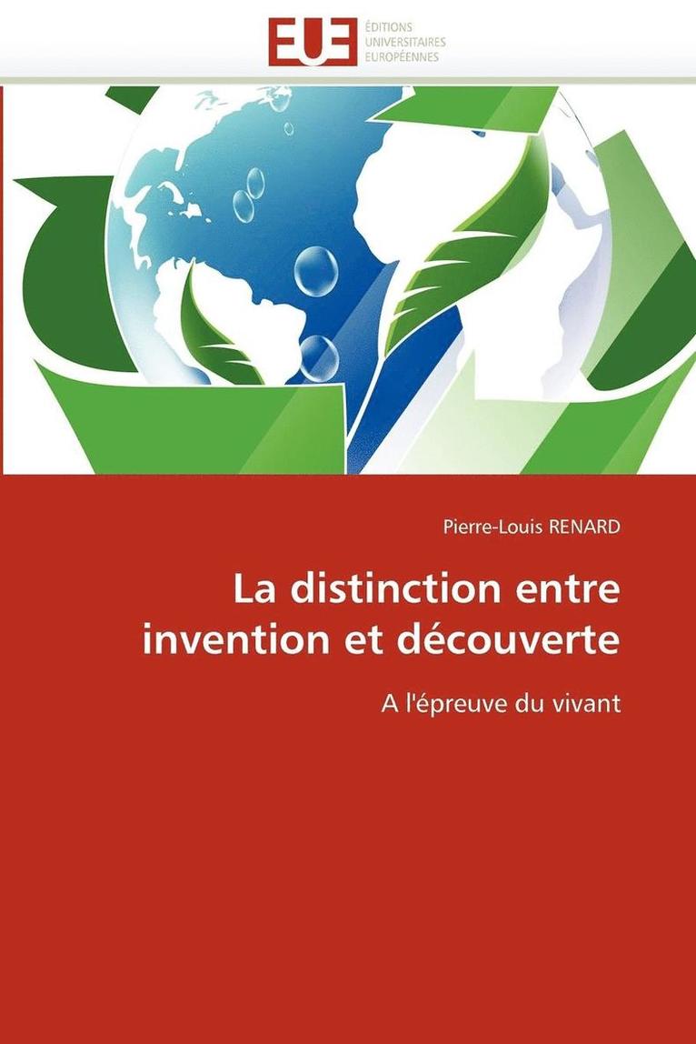 La Distinction Entre Invention Et D couverte 1