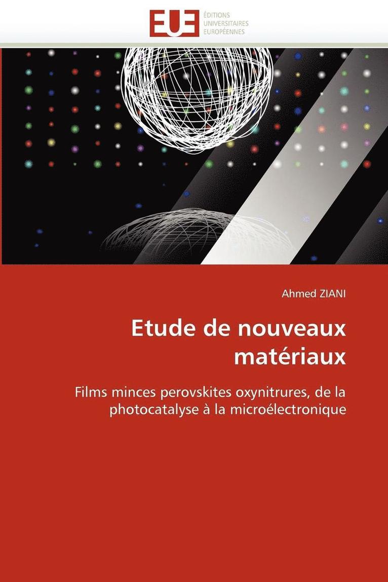 Etude de Nouveaux Mat riaux 1