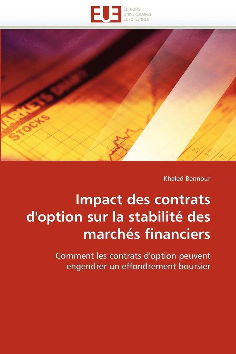 Impact Des Contrats d''option Sur La Stabilit  Des March s Financiers 1