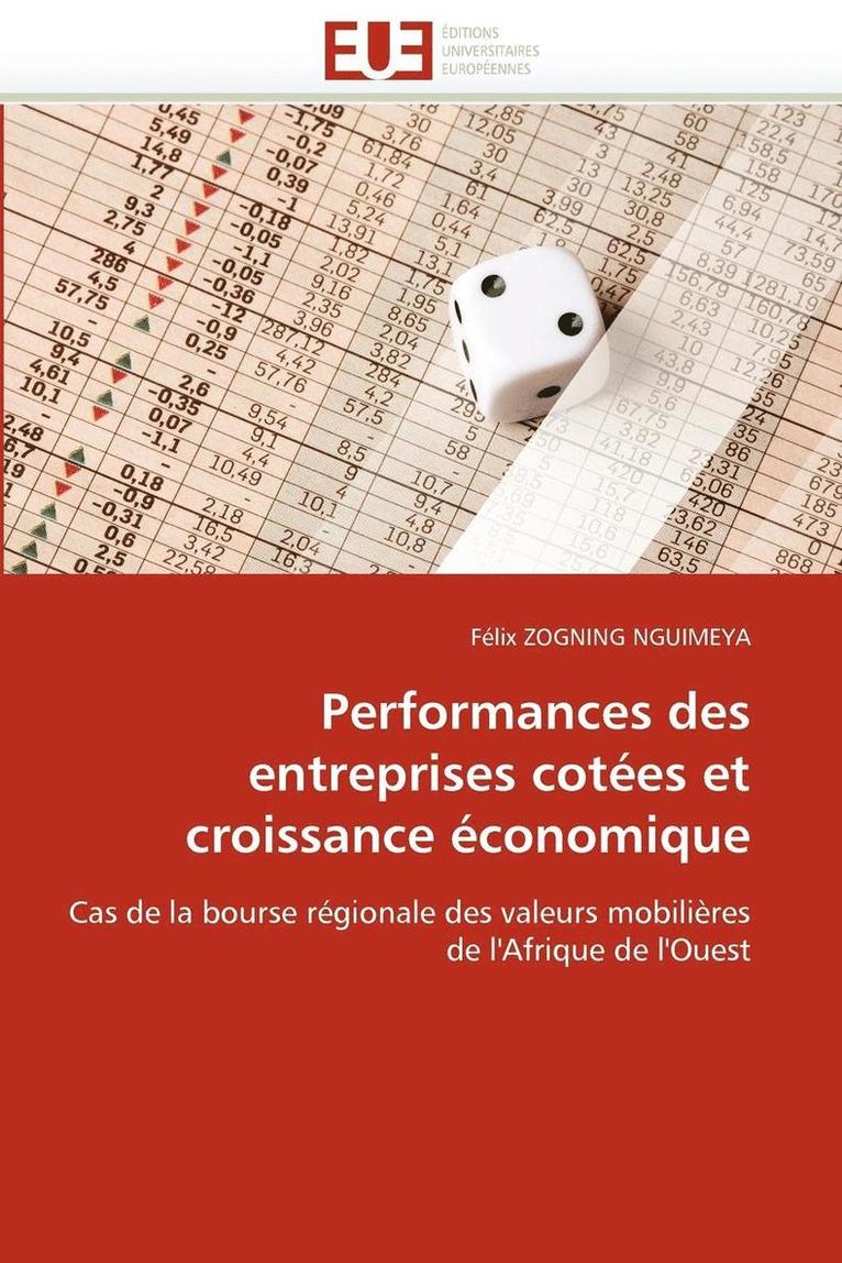 Zogning Nguimeya-F, TBD, Félix Zogning Nguimeya - Performances des entreprises cotées et croissance économique, Häftad