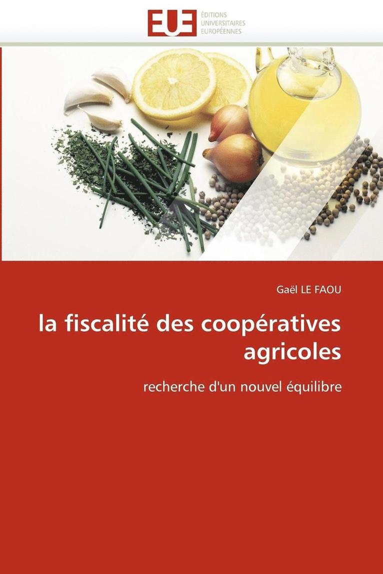 La Fiscalit  Des Coop ratives Agricoles 1