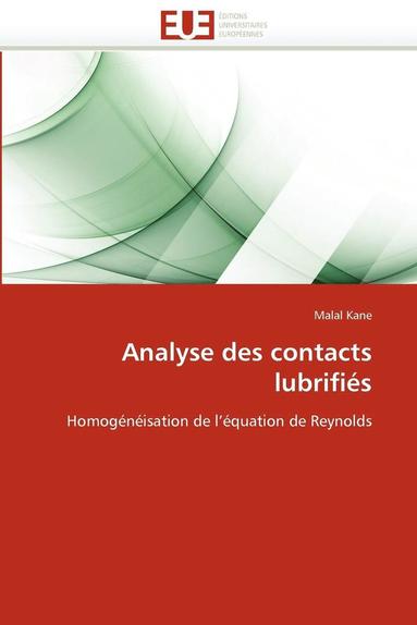 bokomslag Analyse Des Contacts Lubrifi s