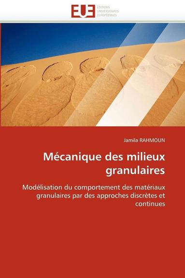 bokomslag M?canique Des Milieux Granulaires