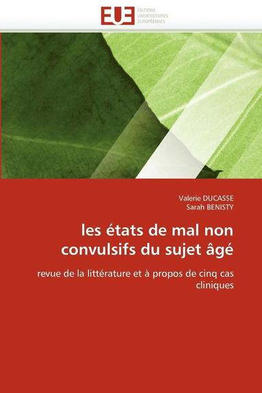 bokomslag Les ?tats de Mal Non Convulsifs Du Sujet ?g?