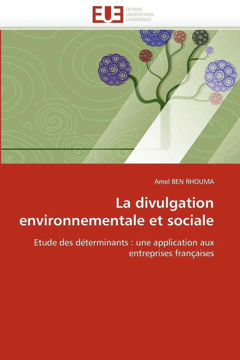 La Divulgation Environnementale Et Sociale 1