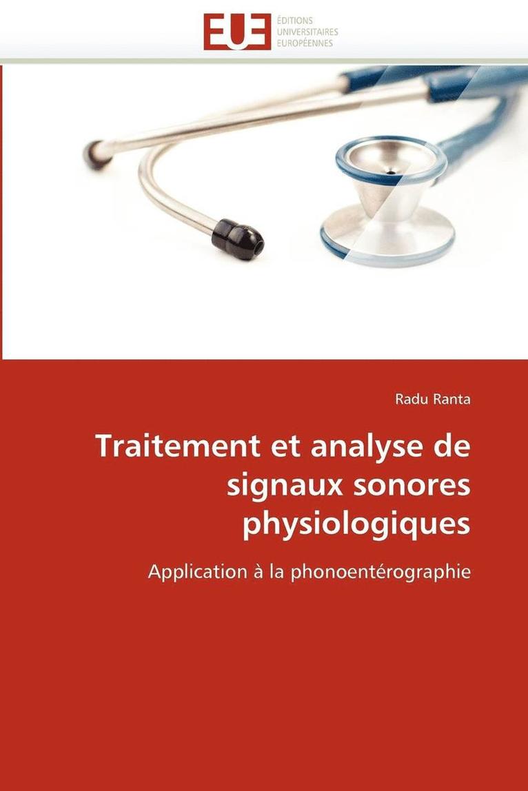 Traitement Et Analyse de Signaux Sonores Physiologiques 1