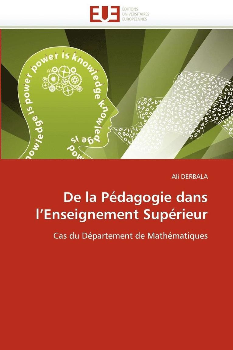 de la P dagogie Dans l''enseignement Sup rieur 1