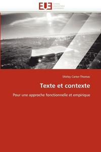 bokomslag Texte Et Contexte