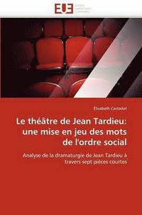 bokomslag théâtre de jean tardieu