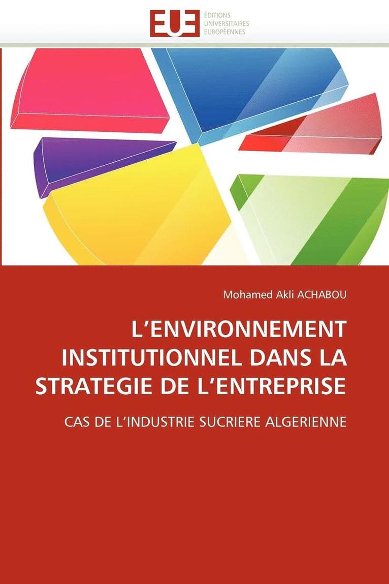 L''environnement Institutionnel Dans La Strategie de l''entreprise 1