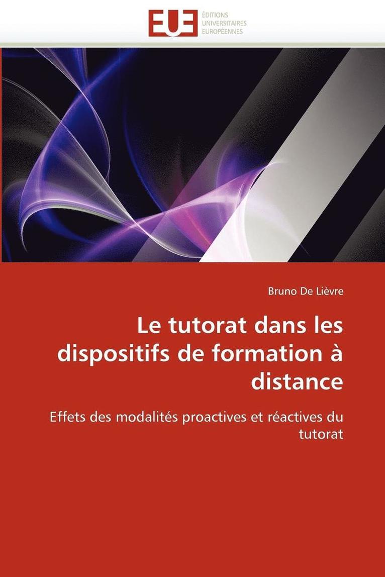 De Lievre-B, TBD, Bruno De Lièvre - tutorat dans les dispositifs de formation à distance, Häftad