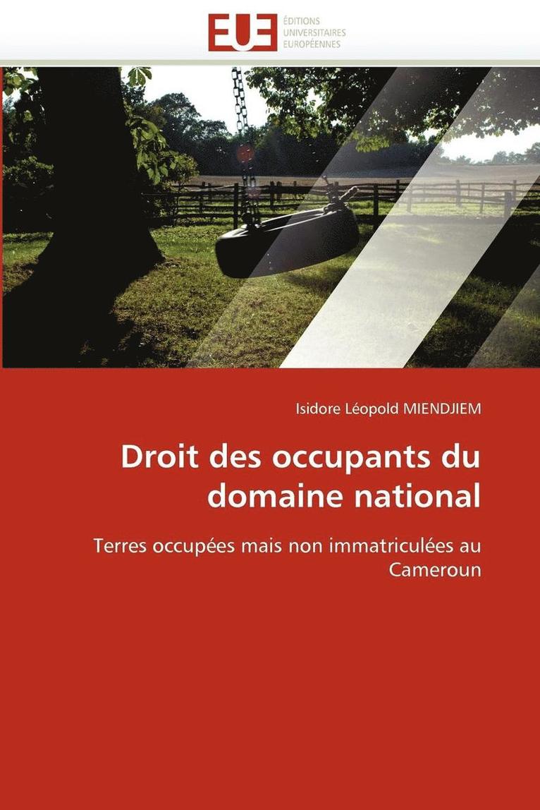 Miendjiem-I, TBD, Isidore Léopold Miendjiem - Droit des occupants du domaine national, Häftad