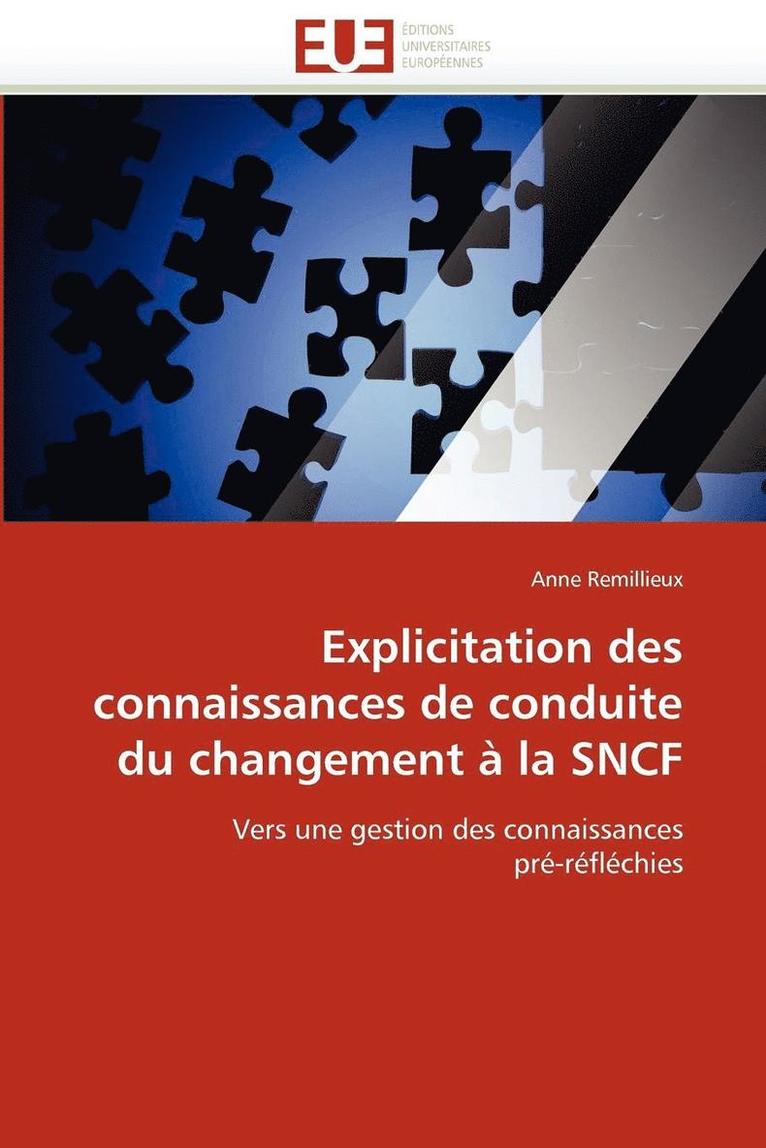 Explicitation Des Connaissances de Conduite Du Changement   La Sncf 1