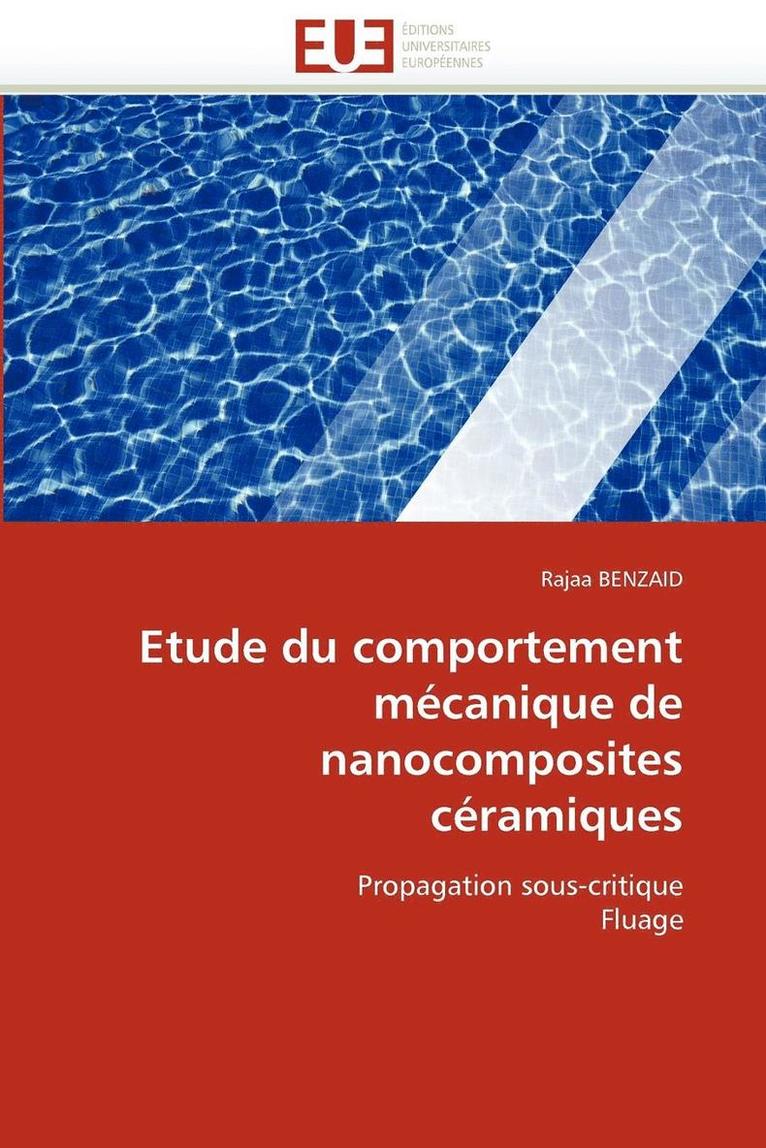 Benzaid-R, BENZAID-R, Rajaa Benzaid - Etude Du Comportement M�canique de Nanocomposites C�ramiques, Häftad
