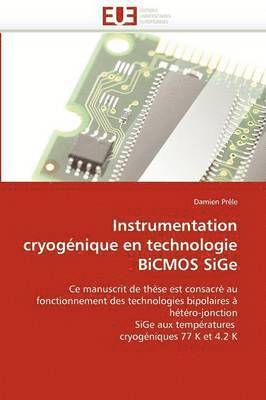 bokomslag Instrumentation cryogénique en technologie bicmos sige