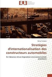 bokomslag Stratégies d'internationalisation des constructeurs automobiles