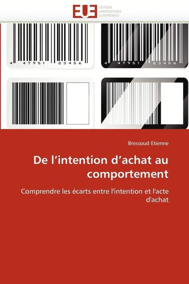 bokomslag de l''intention d''achat Au Comportement