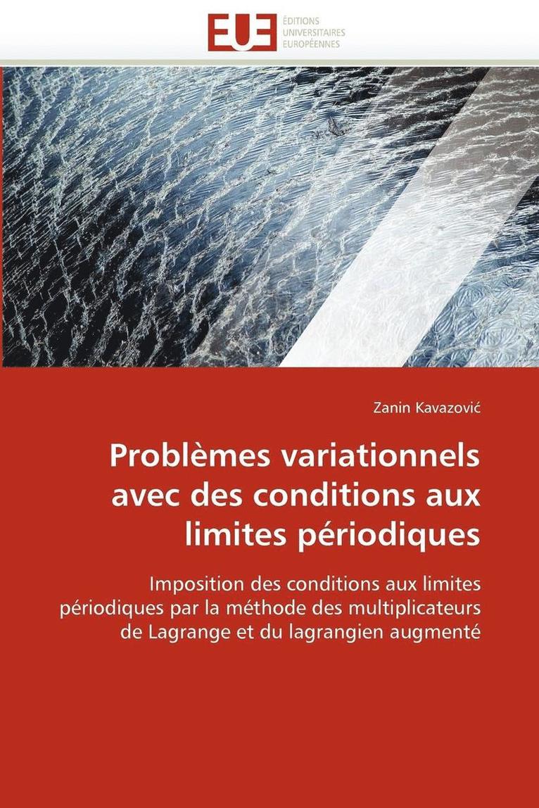 Kavazovic-Z, KAVAZOVIC-Z, Zanin Kavazovi¿ - Probl�mes Variationnels Avec Des Conditions Aux Limites P�riodiques, Häftad