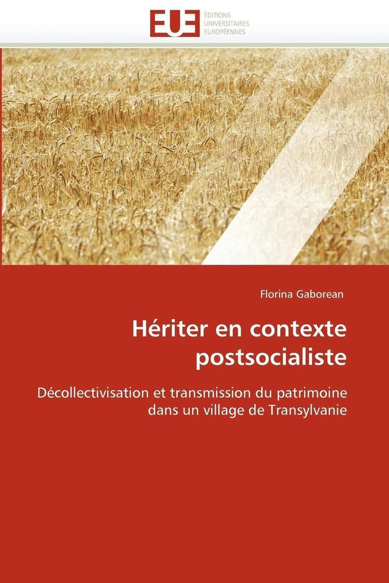 H riter En Contexte Postsocialiste 1