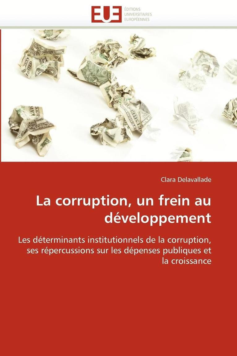 La Corruption, Un Frein Au D veloppement 1