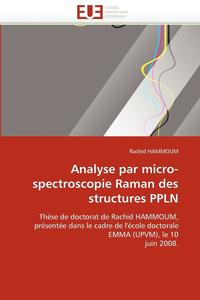 bokomslag Analyse Par Micro-Spectroscopie Raman Des Structures Ppln