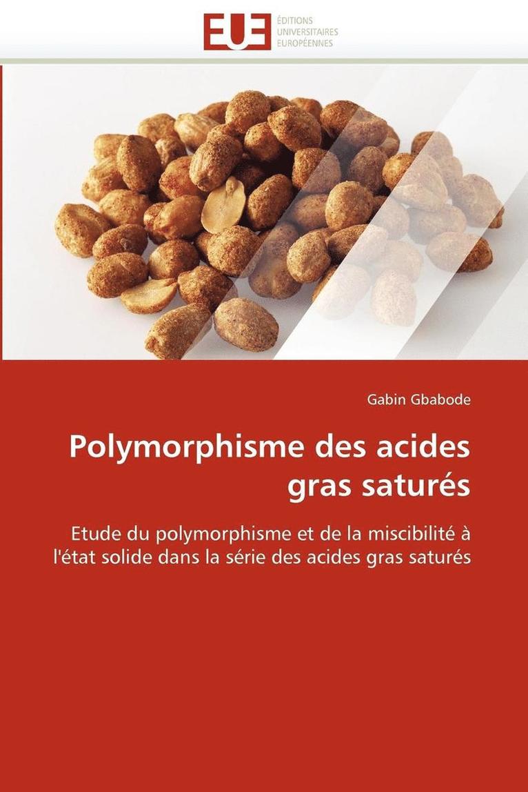 Polymorphisme Des Acides Gras Satur s 1