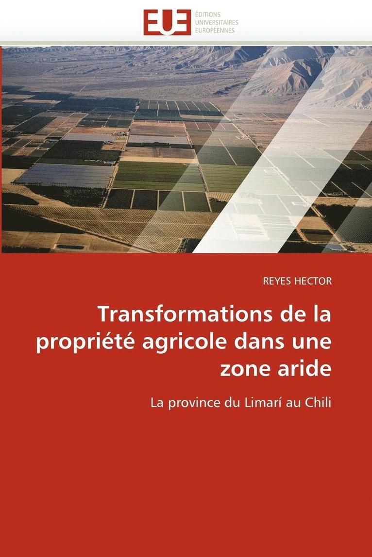 Transformations de la Propri t  Agricole Dans Une Zone Aride 1