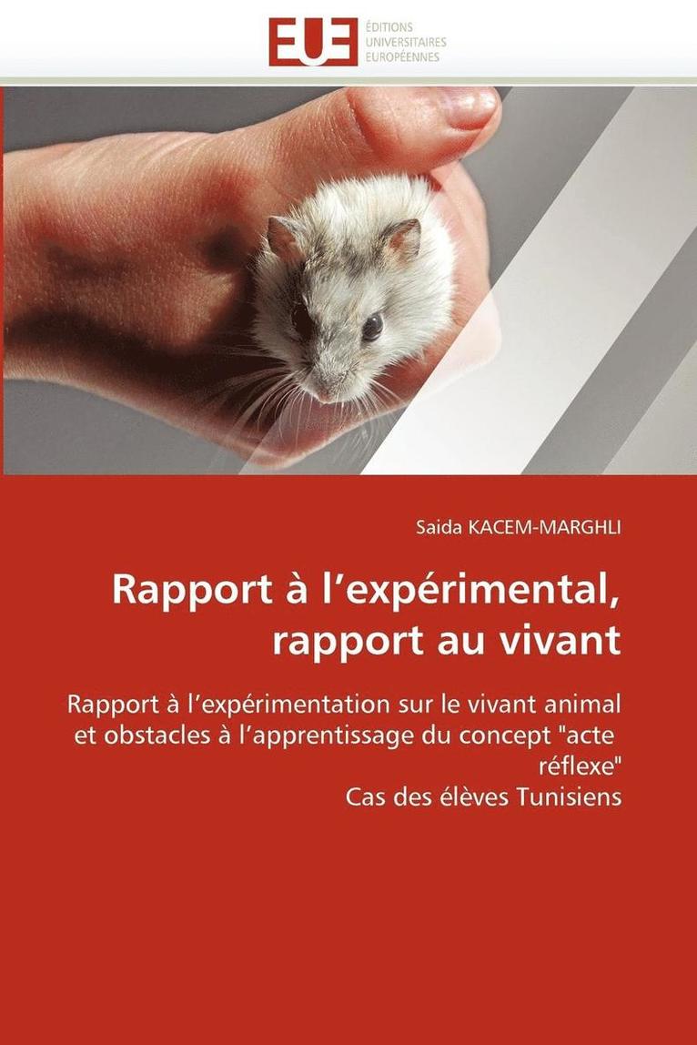 Rapport   L Exp rimental, Rapport Au Vivant 1