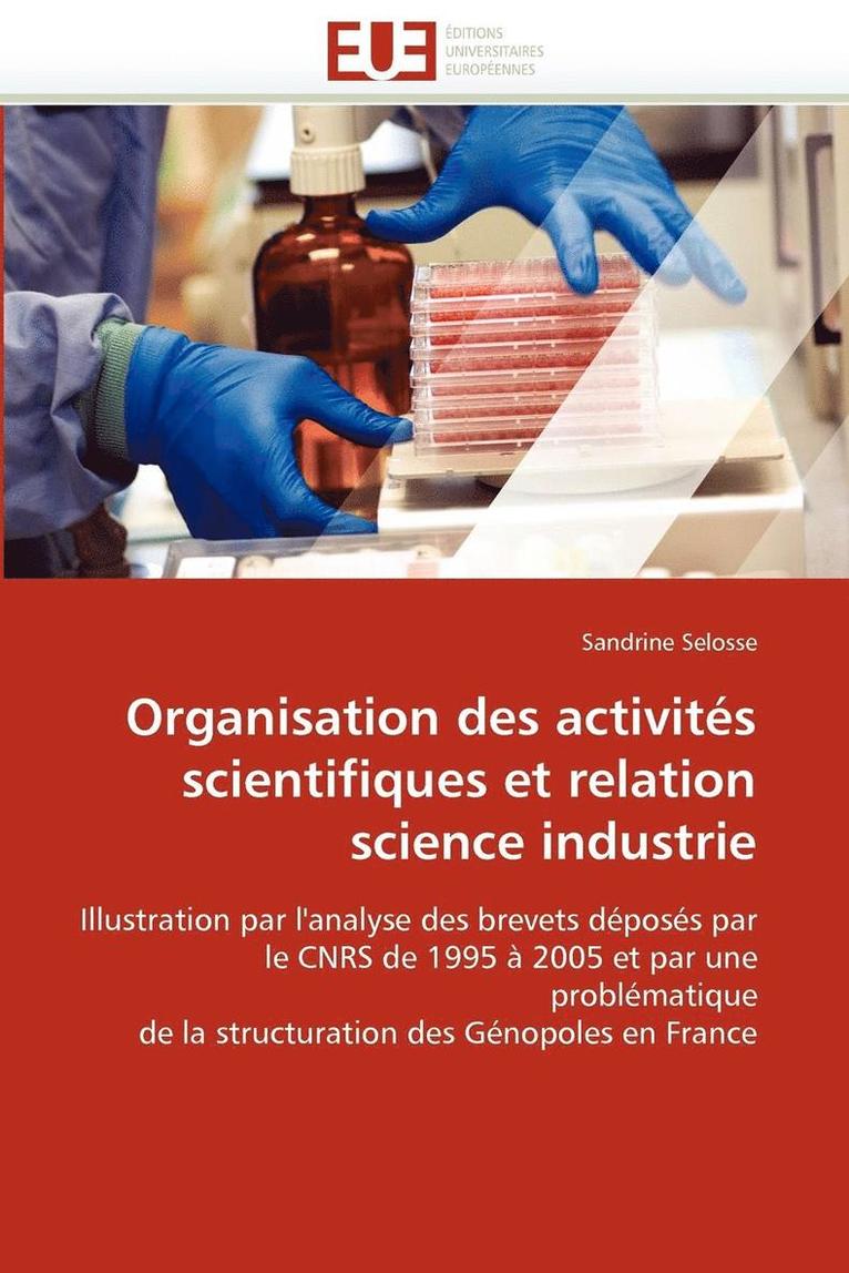 Organisation Des Activit s Scientifiques Et Relation Science Industrie 1