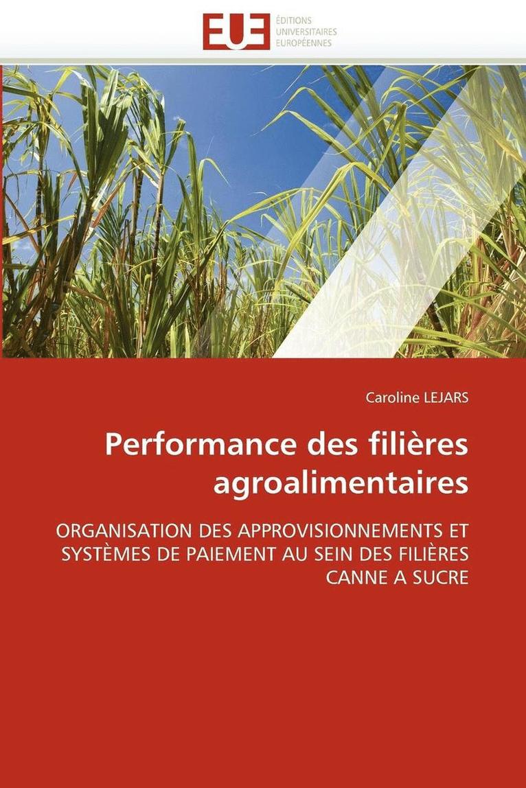 Lejars-C, TBD, Caroline Lejars - Performance des filières agroalimentaires, Häftad