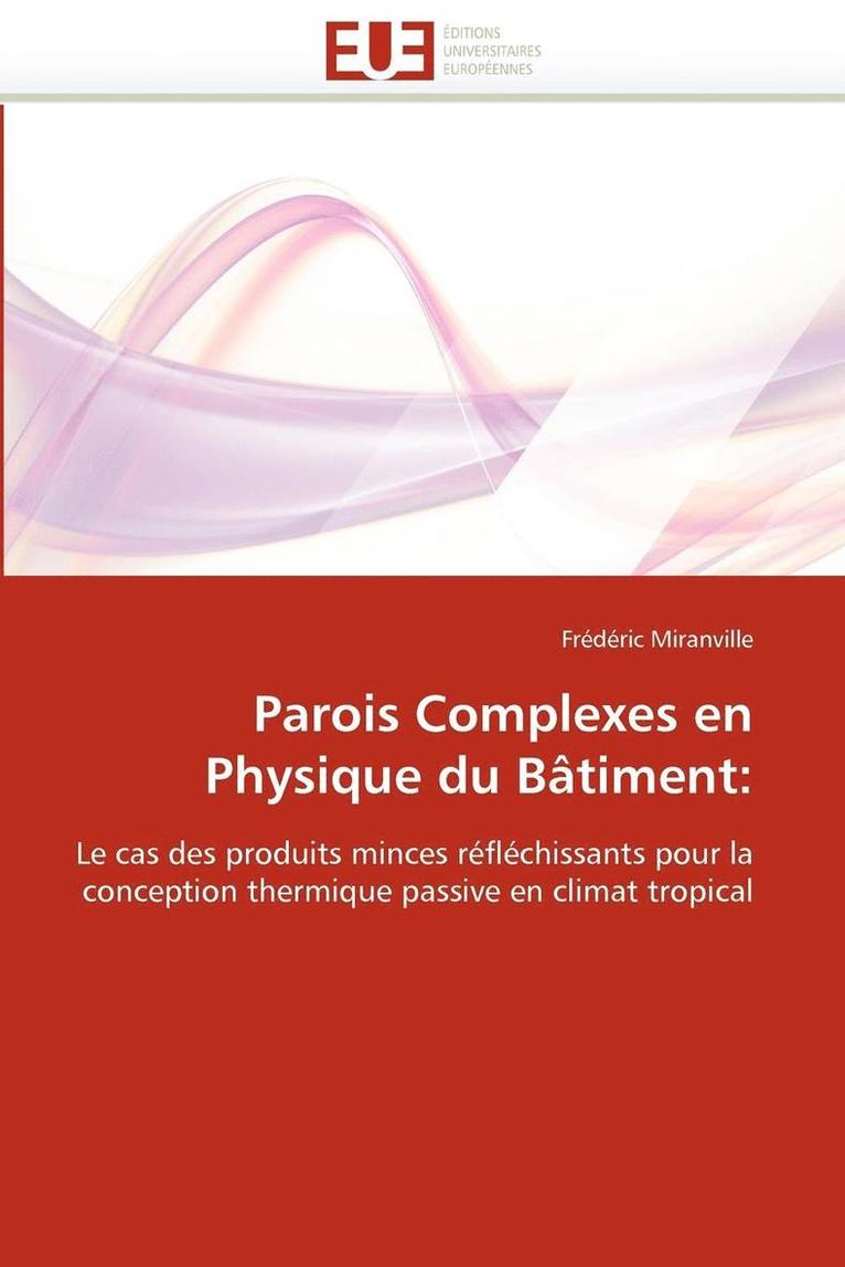 Parois Complexes En Physique Du B timent 1