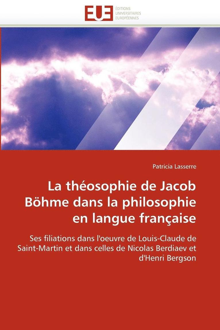 La Th osophie de Jacob B hme Dans La Philosophie En Langue Fran aise 1