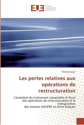 bokomslag Les pertes relatives aux opérations de restructuration
