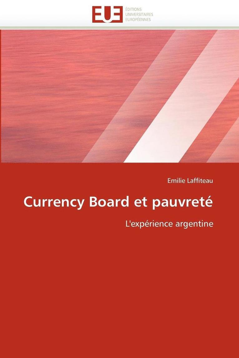 Currency Board Et Pauvret  1
