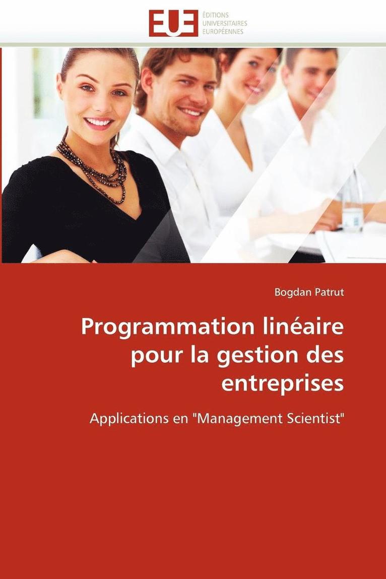 Programmation Lin�aire Pour La Gestion Des Entreprises