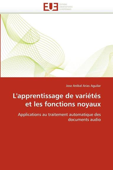 bokomslag L'Apprentissage de Vari t s Et Les Fonctions Noyaux