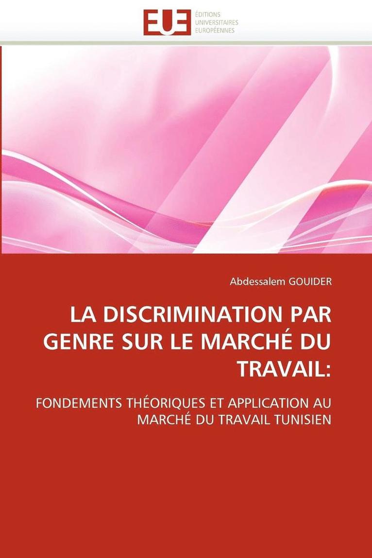 La Discrimination Par Genre Sur Le March  Du Travail 1